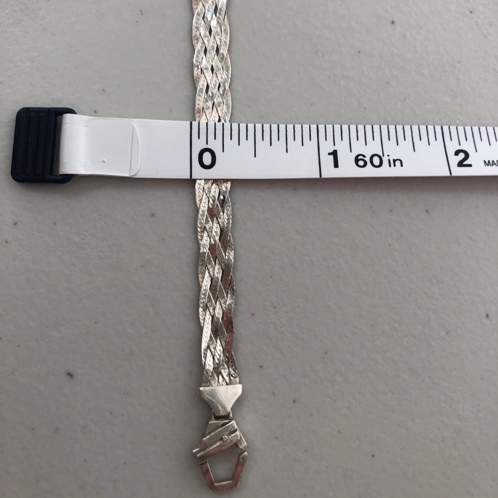 Sterling Silver Braided Necklace - Picture 8 of 8